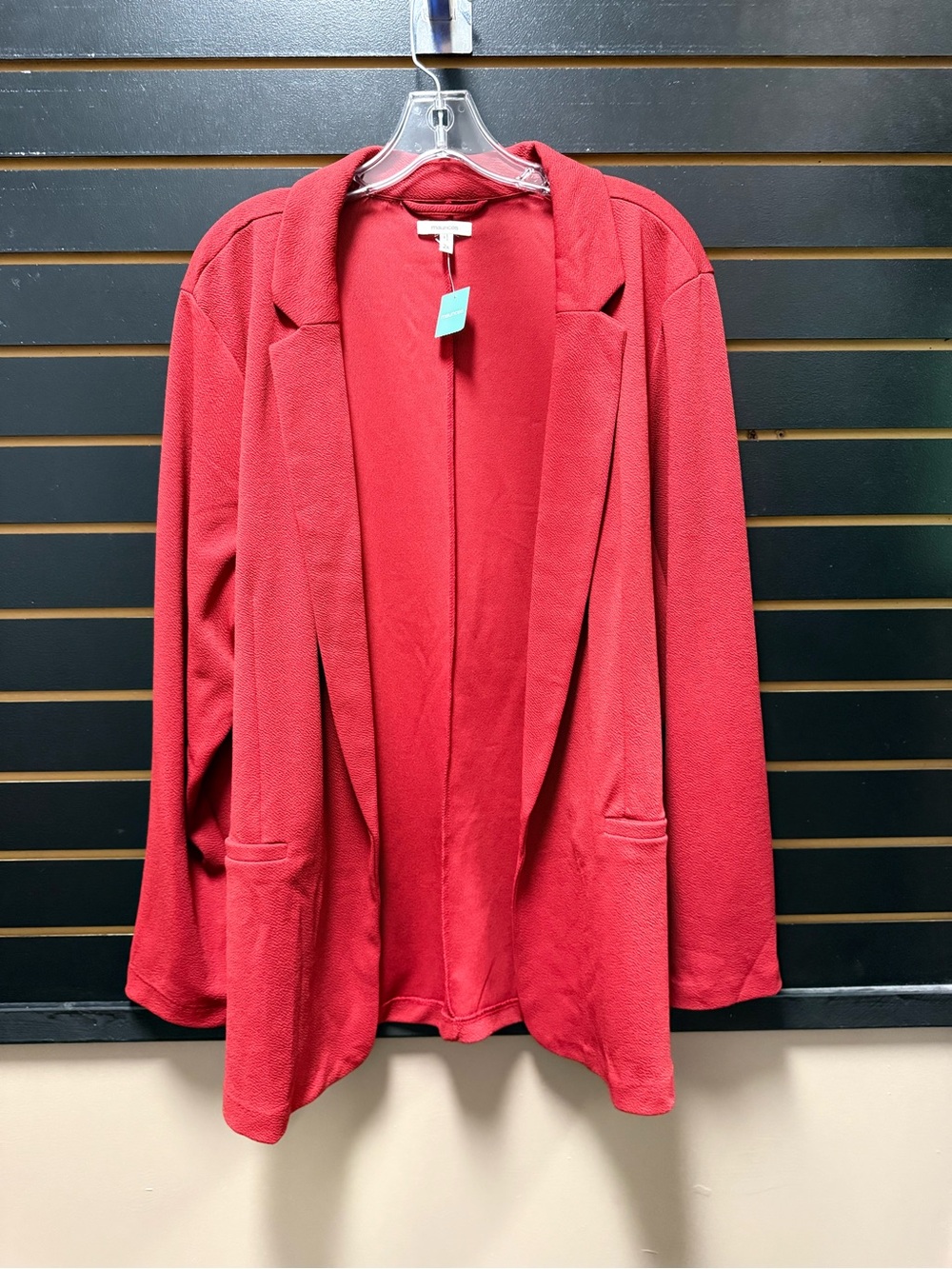 Maurices NWT Red Open Front Blazer Jacket Plus Size 2X